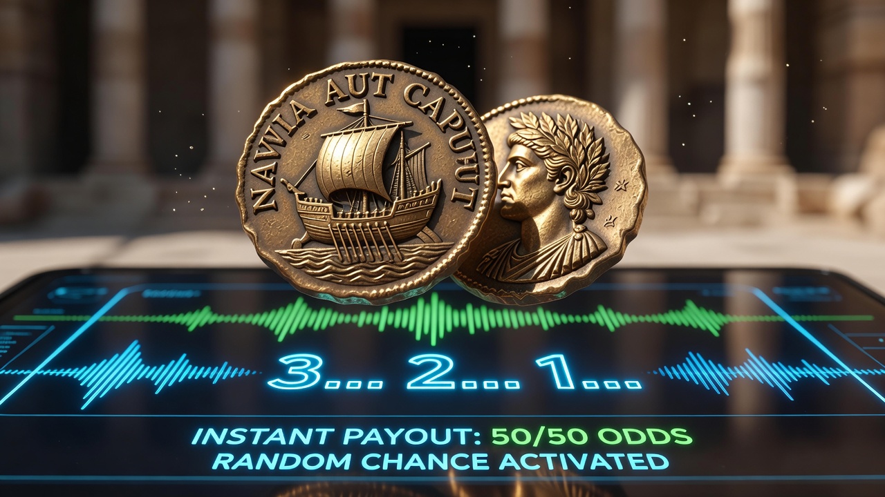 Coin Toss Challenge: An Unpredictable Coin Game, Heads or Tails Game, and Random Chance Game of Crazy Luck
