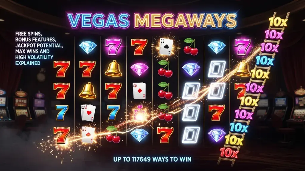 Vegas Megaways: Free Spins, Bonus Features, Jackpot Potential, Max Wins and High Volatility Explained